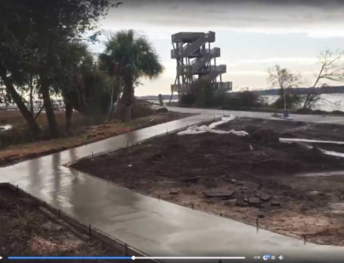 Walkway to Boardwalk and Tower getting closer!
